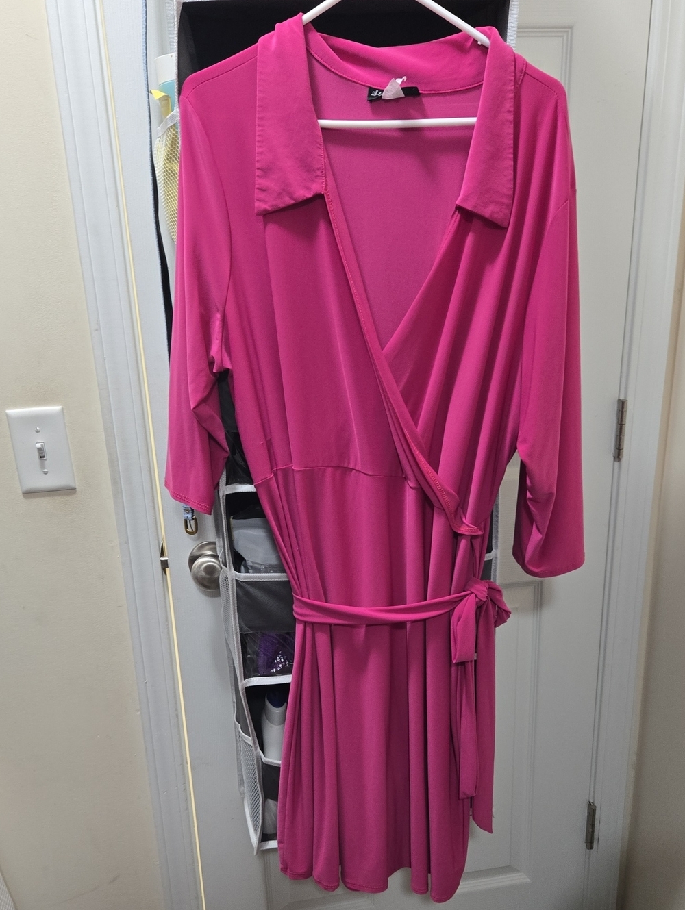 Star Vixen Hot Pink Wrap Dress Robe